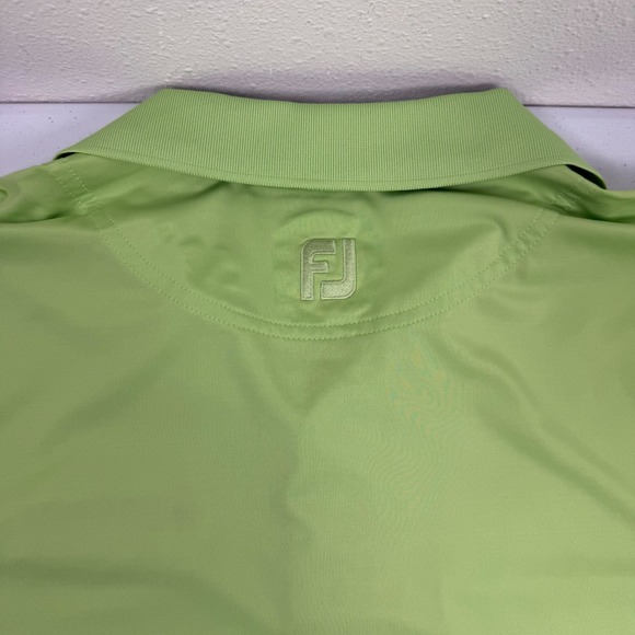 FootJoy Mens ProDry Polo Shirt Lime Green The Players Amateur Golf Size XL - Picture 8 of 10